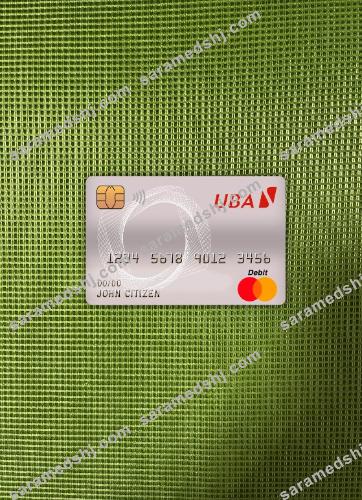 Cameroon UBA bank master debit card photolook front